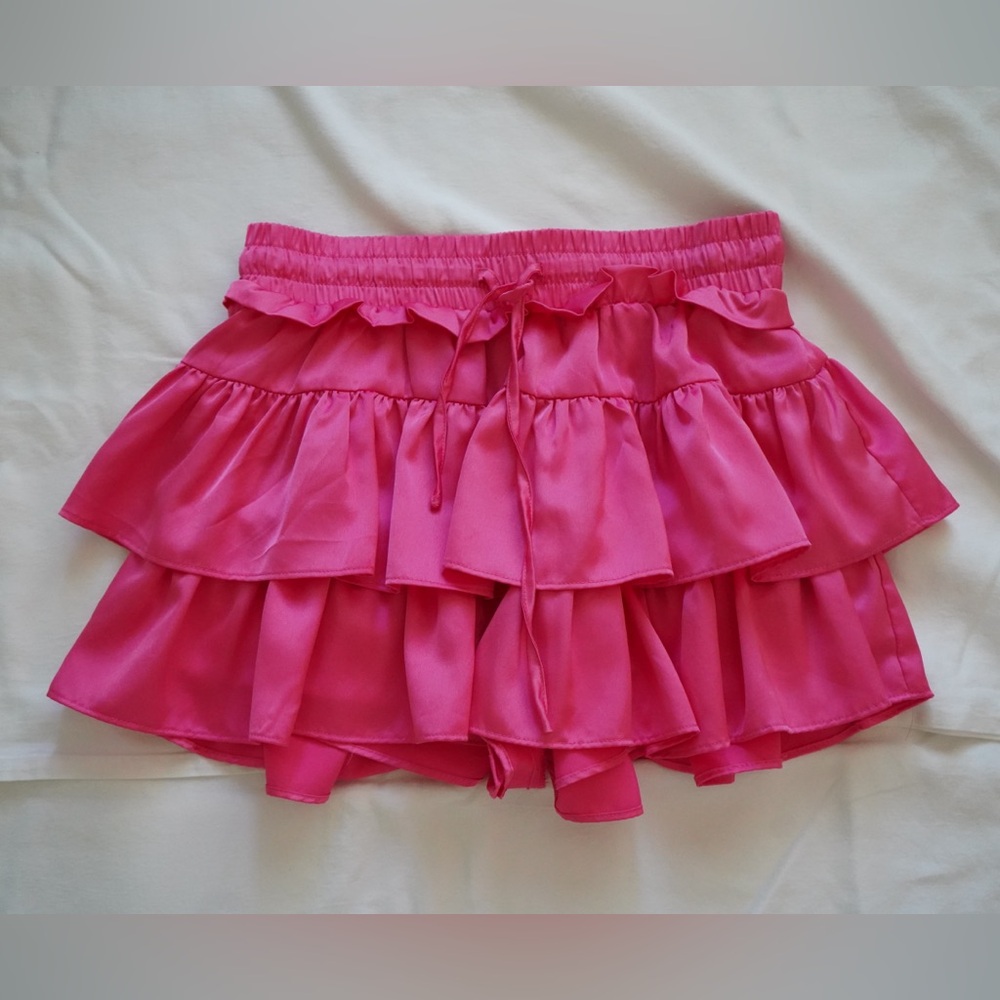 Hot Pink Ruffled Skirt